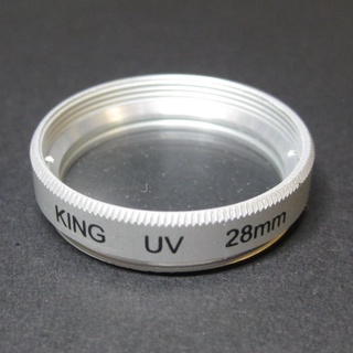 King 28mm UV 保護鏡 銀框 攝錄影機 DV 適用