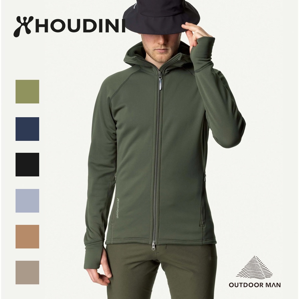 [Houdini] 男款 Power Houdi 刷毛保暖連帽外套 Power Stretch Pro (225984)