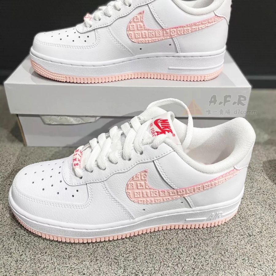Nike Air Force 1 AF1 Valentines Day 情人節 白粉 女鞋 休閒鞋 DQ9320-100
