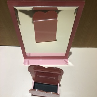 MAQUillAGE化妝鏡 相框 粉紅色化妝鏡 壓克力相框 擺飾品 壓克力鏡子