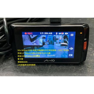 Mio MiVue 618D+A20高感光雙鏡頭GPS行車記錄器-+32G二手良品已更新最新版本和測速器版本