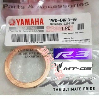 Yamaha XMAX R3 MT03 原廠 排氣管排結合接合防漏 密封 銅墊片 墊圈 O環 1WD-E4613-00