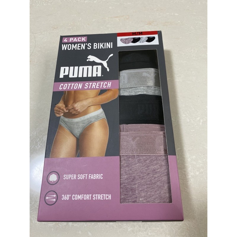 皇家舖子 ¥ PUMA 女棉質內褲 部分外包裝破損不介意再下標