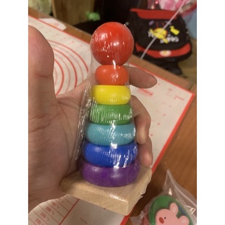 臺灣現貨 當天發貨 積木玩具 疊疊樂 木頭疊疊樂 套圈圈玩具 積木 兒童積木 兒童玩具 疊疊玩具 木頭玩具 認知玩具