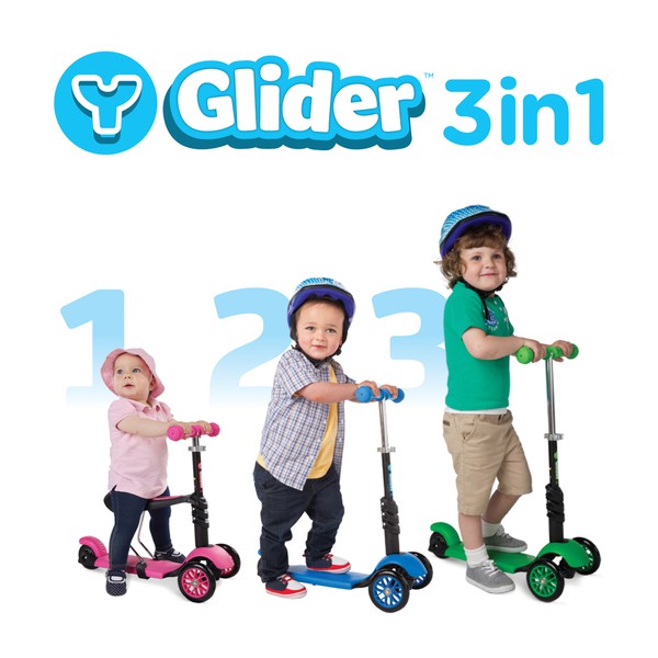 [爾東體育] 哈樂維 YVolution Glider 3in1 三合一平衡車 三合一款 滑板車 兒童滑板車 台製
