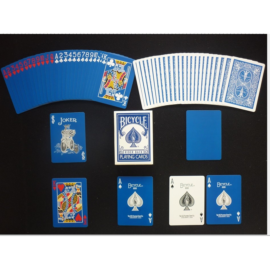 天天魔法】【S997】(藍背/反藍面)(Bicycle原廠撲克牌)(反色系列)(藍色)(Blue Ice Deck) | 蝦皮購物