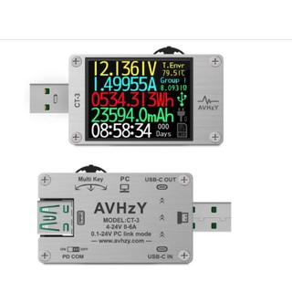 AVHzY CT-3 測試儀 USB Power Meter Tester Digital Multimeter Cur