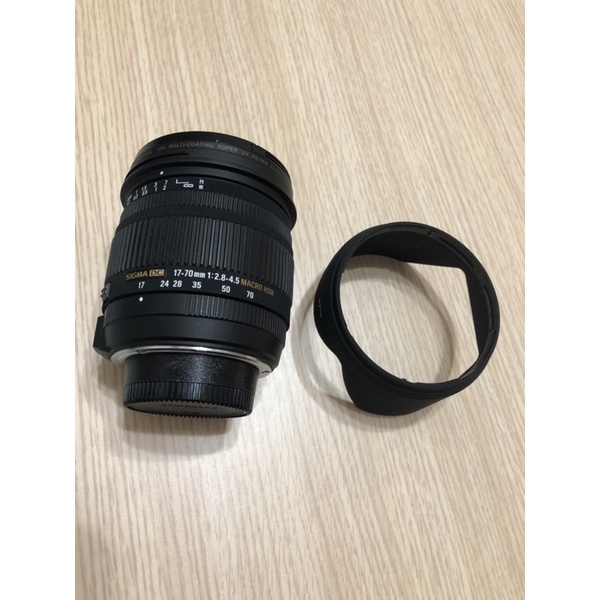 二手 Sigma 17-70 mm F2.8-4.5 DC for Nikon 鏡頭 廣角