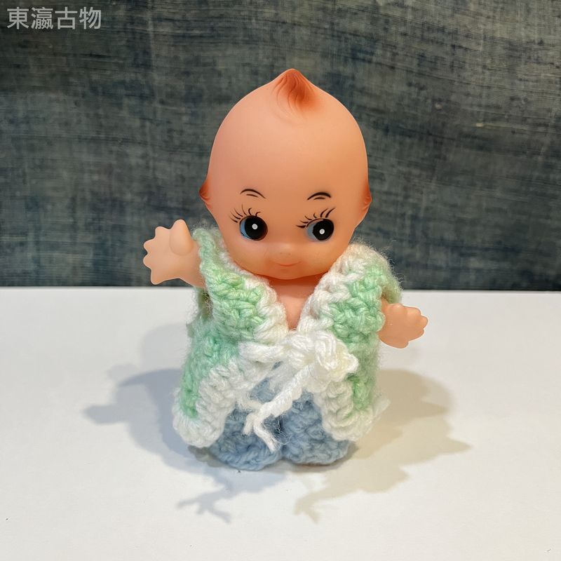 【東瀛古物】15公分日本製Q比娃娃 公仔 玩具