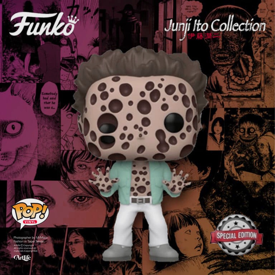 Artlife ㊁ FUNKO POP ANIMATION 伊藤潤二 JunjiIto Hideo 被詛咒的英夫 限定版