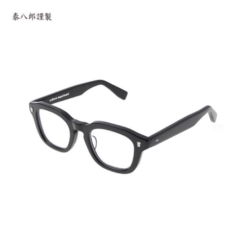 日本UE 藤原浩vs手工鏡架職人山本泰八郎謹製 賽璐璐黑框眼鏡 鏡架閃電logo⚡️