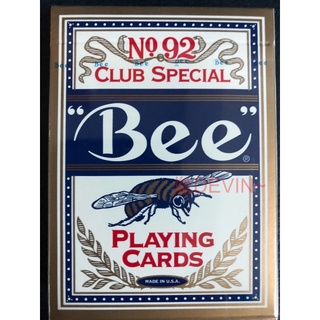 全新Bee撲克牌 金邊藍色紅色 蜜蜂牌 德州撲克 魔術牌花切