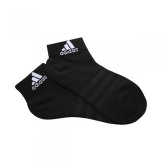 Gogosneaker® Adidas 3s logo 短襪 黑白 運動襪