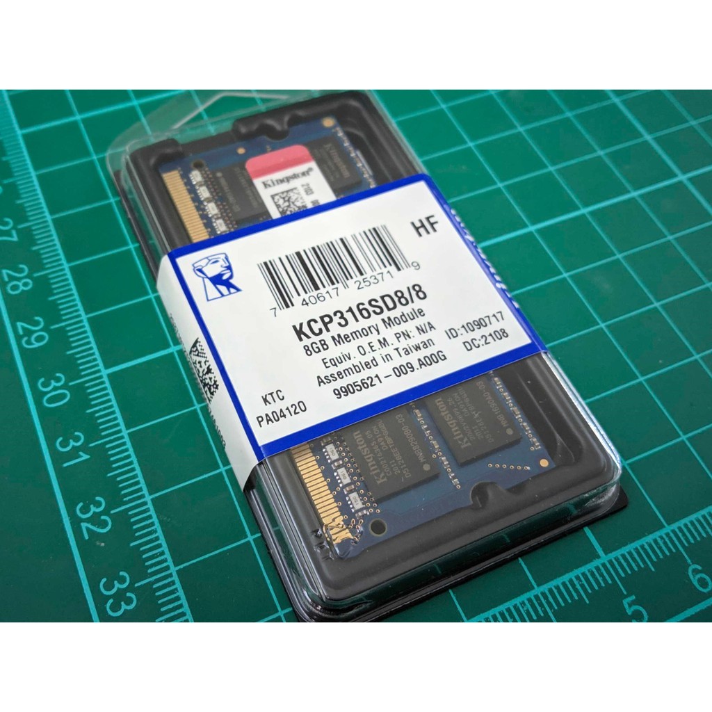 金士頓 KCP316SD8/8 DDR3-1600 8G (APLLE 筆電適用) 全新 未拆封