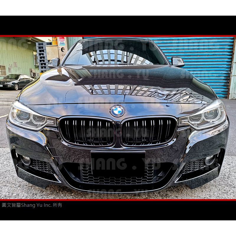 BMW 3-Series F30 F31 M3 式樣 雙槓 水箱罩 (亮黑)