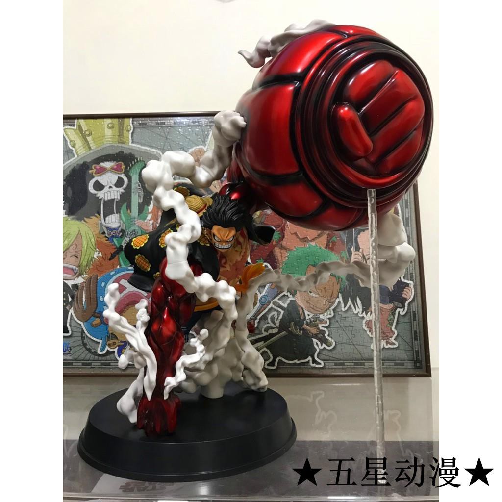 50公分 海賊王gk 魯夫路飛大猿王四檔猿王槍武裝色霸氣兩年後覺醒橡膠果實草帽海賊團 蝦皮購物