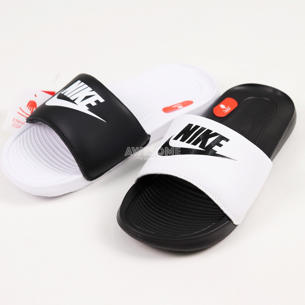 [歐鉉]W NIKE VICTORI ONE SLIDE MIX 黑白 陰陽拖 拖鞋 女鞋 DD0228-100