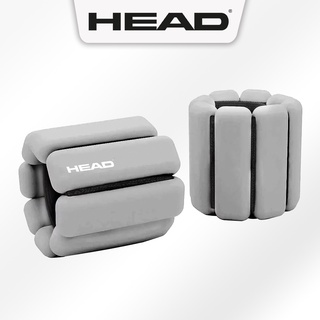 HEAD海德 專業矽膠負重環 1kg (2入/共2kg) 手腳沙袋 運動負重訓練輔助沙包 增重加重器 手腕腳踝 登山露營