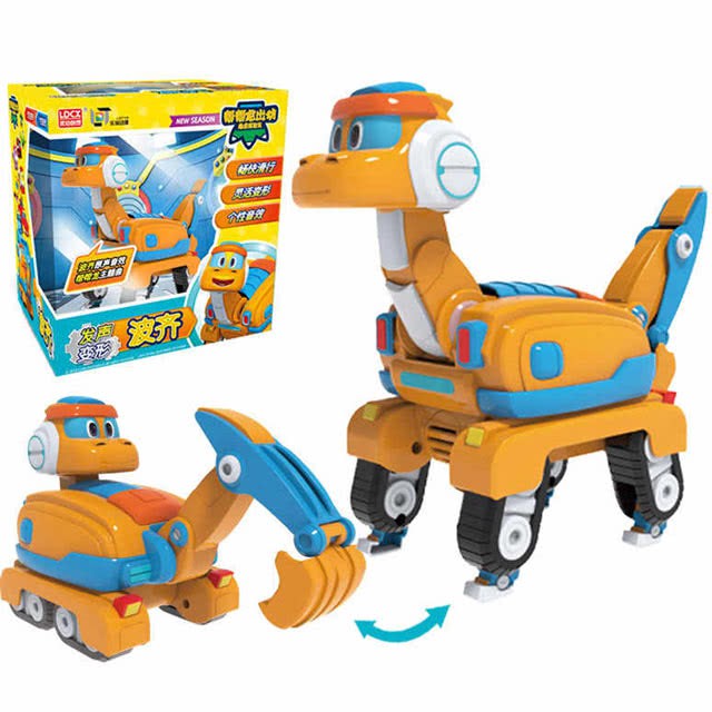[TC玩具] GOGO DINO 恐龍探險隊 幫幫龍 音效變形 波齊 挖土機 原價699 特價