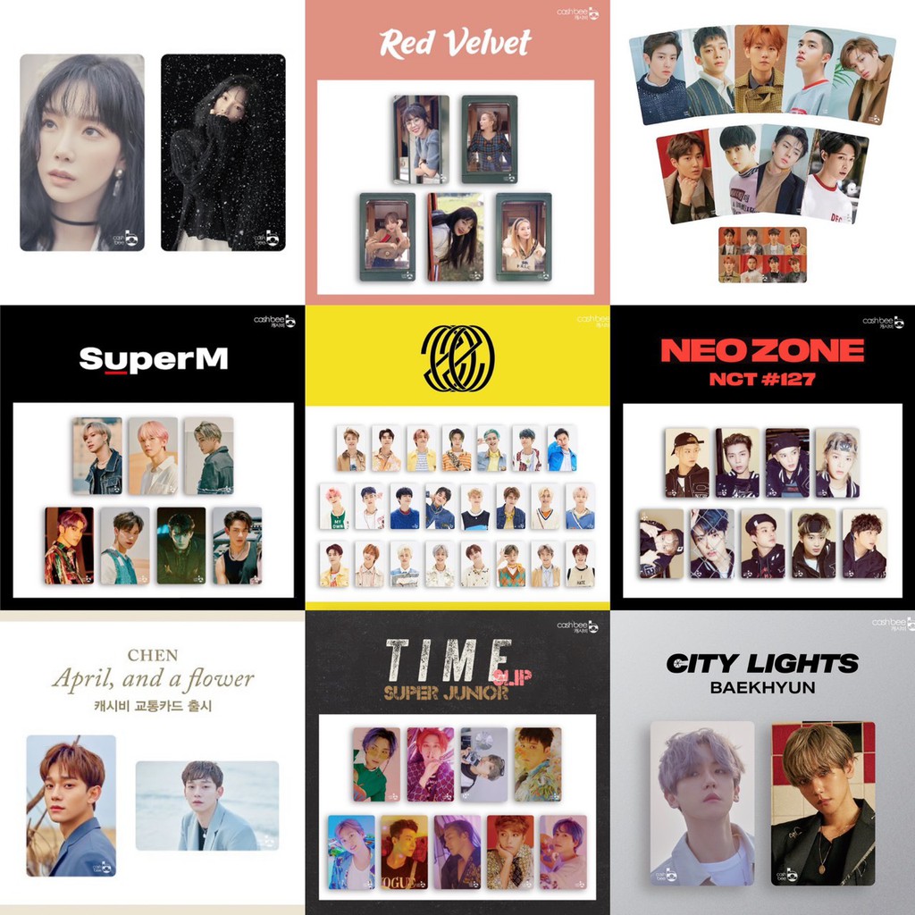 cashbee 交通卡 nct 少女時代 red velvet shinee exo Super Junior 東方神起