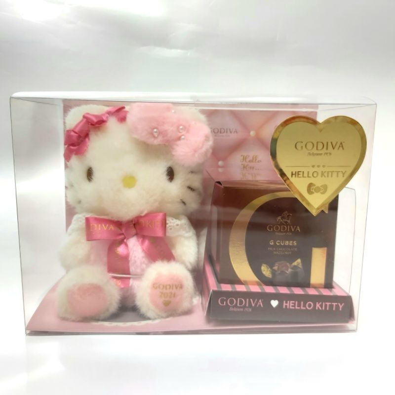 2021年GODIVA HELLO KITTY娃娃12.6x17.6cm (沒有巧克力)娃娃全新 高標勿入