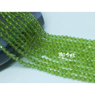 【御金坊手作材料】鑽切橄欖石 橄欖石 橄欖石手珠 橄欖石半成品 條珠 太陽之石 黃昏的祖母綠 水晶 天然水晶 DIY材料