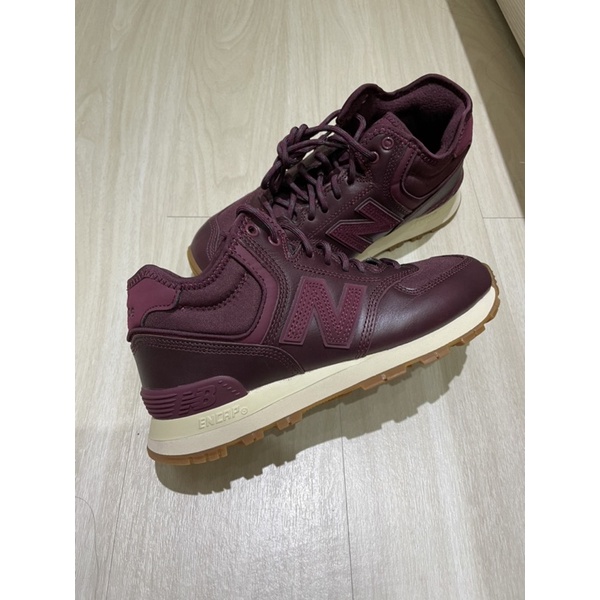 New Balance 高筒 復古鞋 WH574BC 女 酒紅 禮物