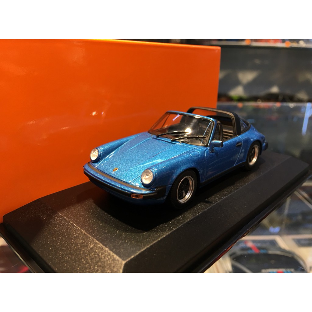 吉華科技@1/43 MINICHAMPS 940061261 Porsche 911 Targa 1997 藍色