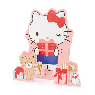 【莫莫日貨】日本製 正版 三麗鷗 KITTY 凱蒂貓 立體造型 多用途 卡片 生日卡 賀卡 (附貼紙) 43713