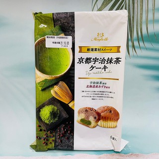 日本 丸中製菓 京都宇治抹茶蛋糕 39g*6個入