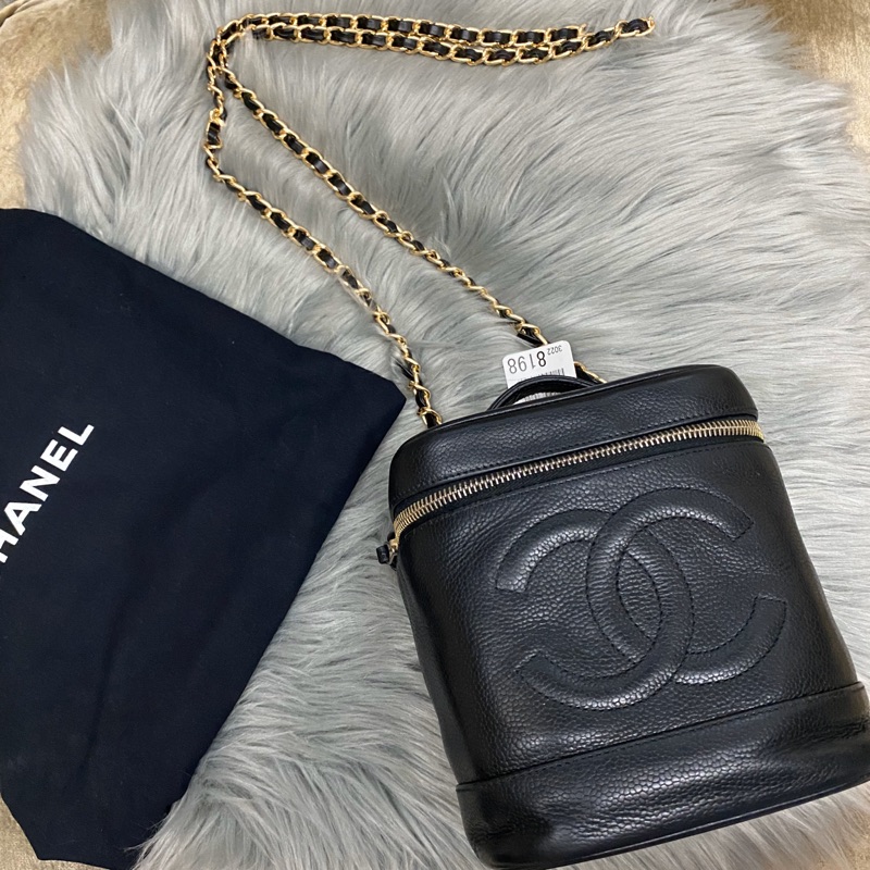 Chanel 老香 萬用包 化妝包 附側背 美品 瑞奇二手