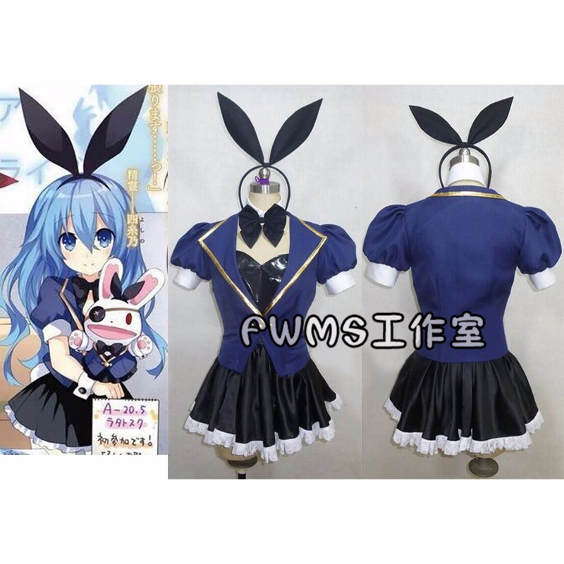 約會大作戰四糸乃 四系乃兔女郎裝cos服 Cosplay服 Cos假髮 Cos鞋子 Cos公仔 專業定制 可來圖定做 蝦皮購物