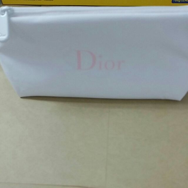專櫃正品 Dior空氣感化妝包(白色)80元
