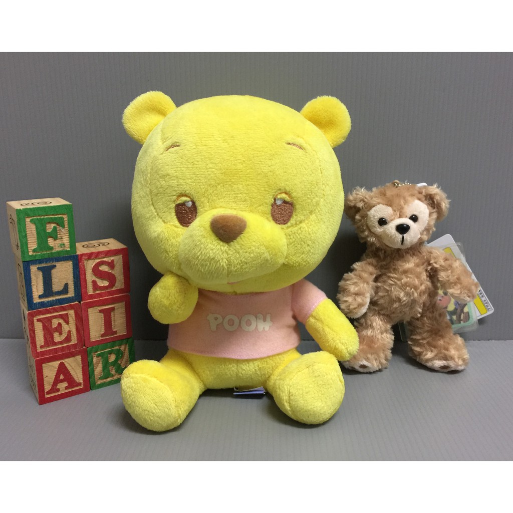 【FleaSir】出清特賣 迪士尼Pooh小熊維尼伸舌頭嬰兒粉紅色衣服 娃娃/玩偶 Y07
