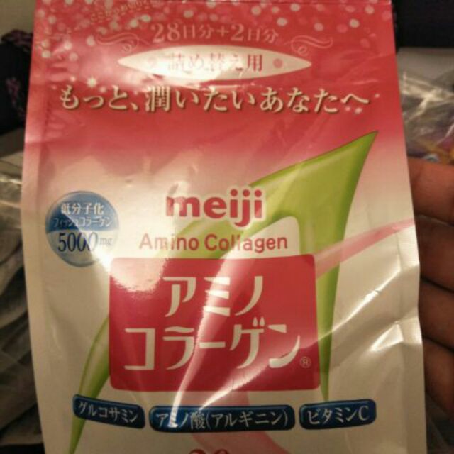 ✨現貨最新✨日本💮明治膠原蛋白粉Meiji 💯袋裝30日214g