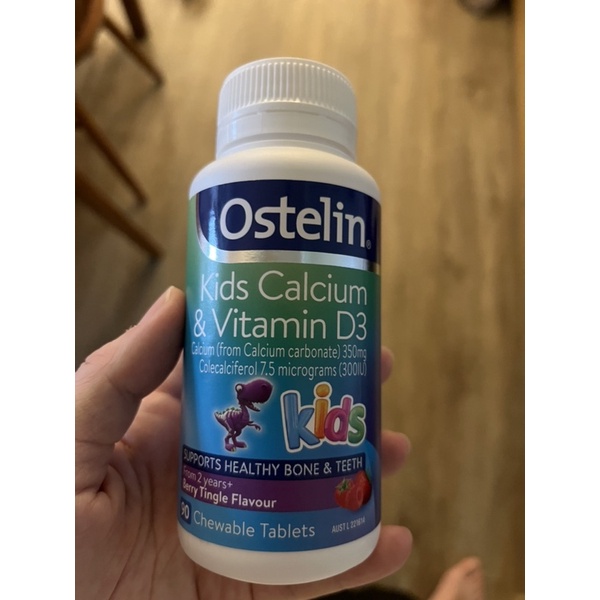 【澳洲境內版】Ostelin Kids Calcium &amp; Vitamin D3（兒童鈣片含D3）