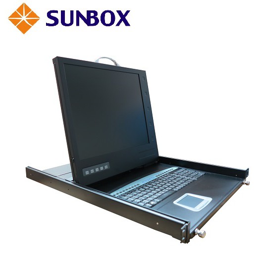 SUNBOX 19吋LCD + 8埠KVM (KVM6508-19)