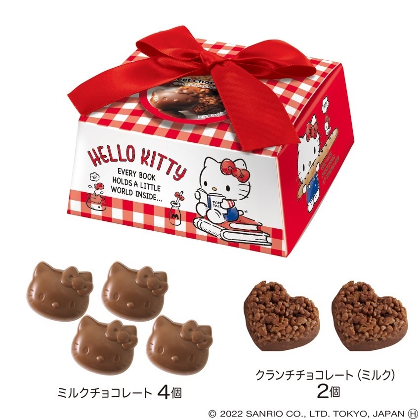 現貨❤日本限定 凱蒂貓 造型巧克力 禮盒 禮品袋 HELLO KITTY 三麗鷗 SANRIO 牛奶巧克力 巧克力餅乾