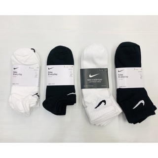 現貨 Nike襪子 踝襪 中筒襪 運動襪 3雙裝 黑 白 棉質SX7677-100 100 SX7678-100 010
