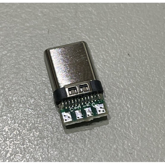 ►2290◄雙面正反插TYPE-C公頭測試板USB 3.1帶PCB板公頭座連接器四個焊點