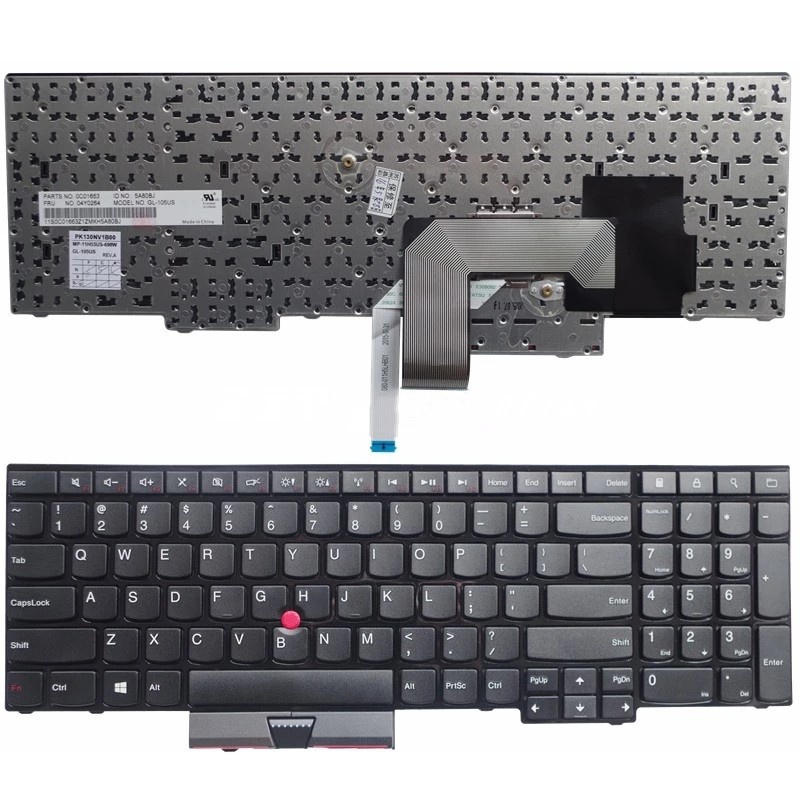 美式鍵盤適用於聯想適用於 ThinkPad 適用於 Edge E530 E530C E535 E545 04Y0301