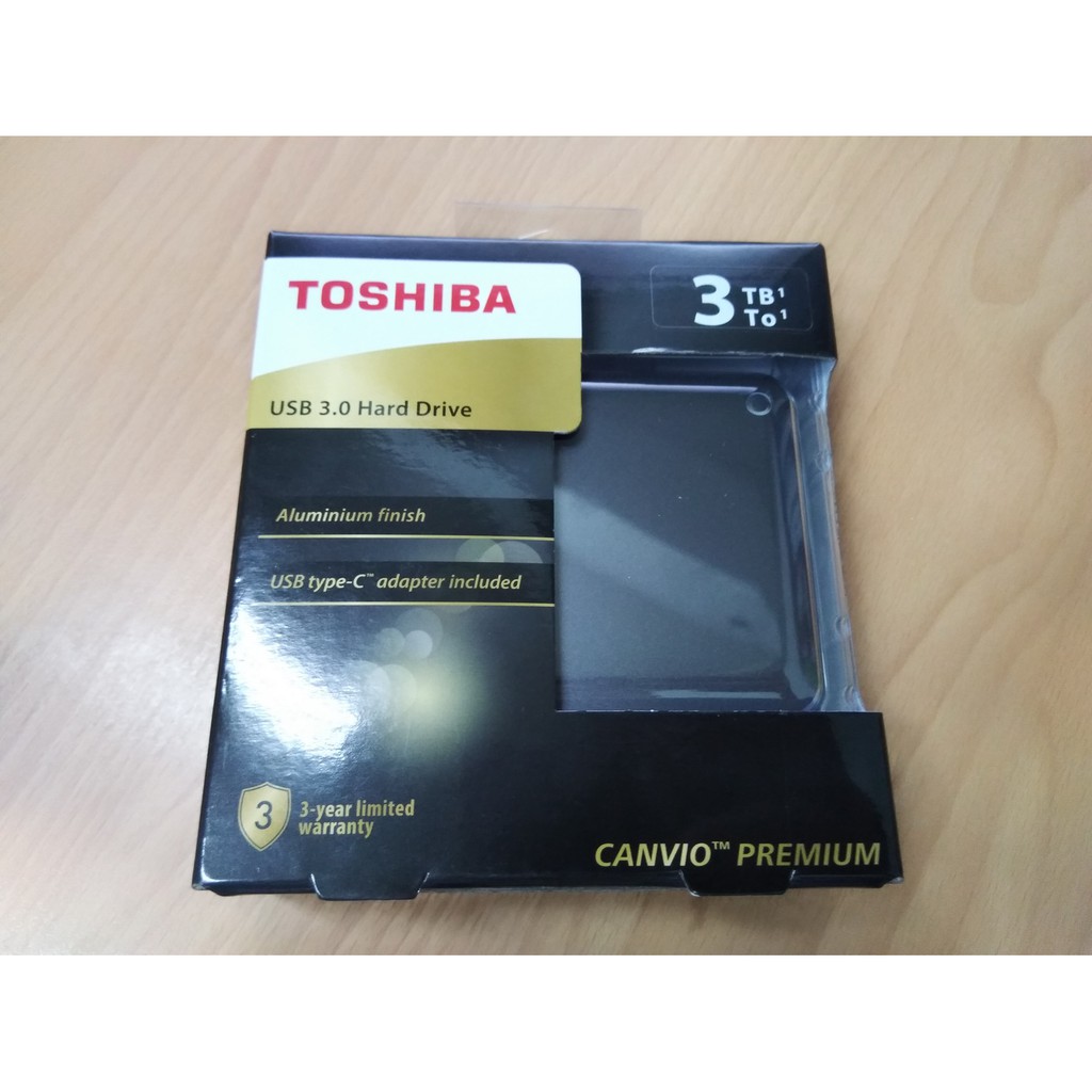 Toshiba 東芝2.5吋行動硬碟 Canvio Premium 3TB 外接式硬碟