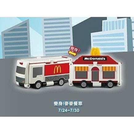 台灣麥當勞玩具萬代VooV聯名翻轉「變身車」麥麥餐車單款下標處
