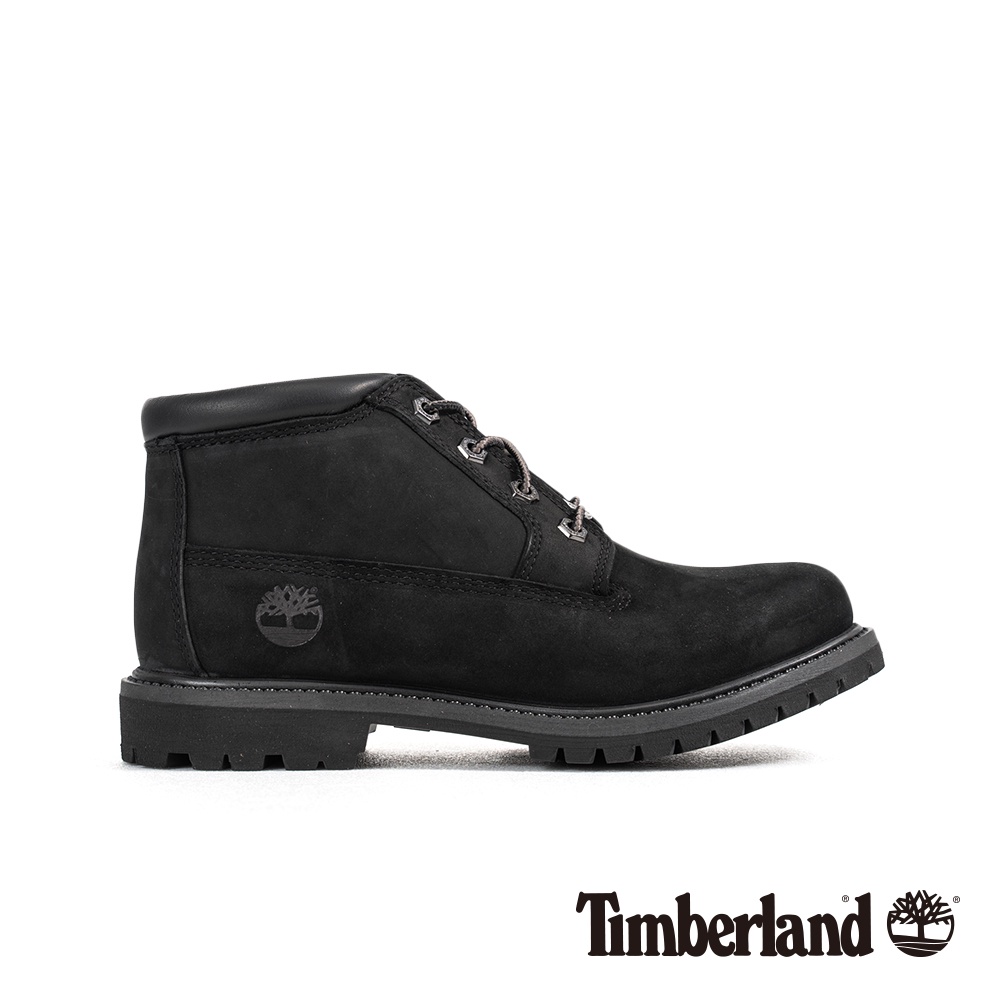 Timberland 女款黑色磨砂革防水低筒靴|23398 二手/US8