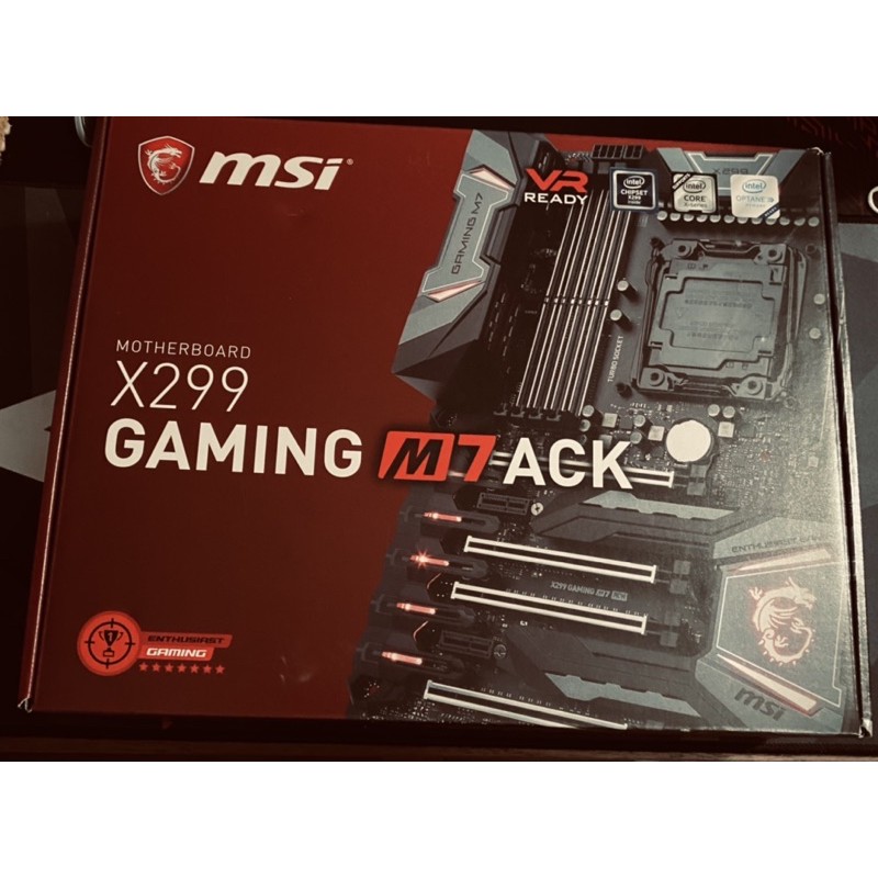 （已出售）MSI微星 X299 Gaming M7 ACK 主機板 （二手 近全新）