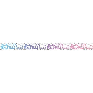 PINE BOOK Nami-nami 紙膠帶 Deco Masking Tape, Rainbow frame 彩虹框