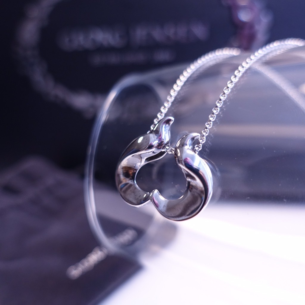 Georg Jensen 喬治傑生heart Pendant 年度設計師款1995年復刻愛情鳥純銀心型 愛心項鍊 蝦皮購物