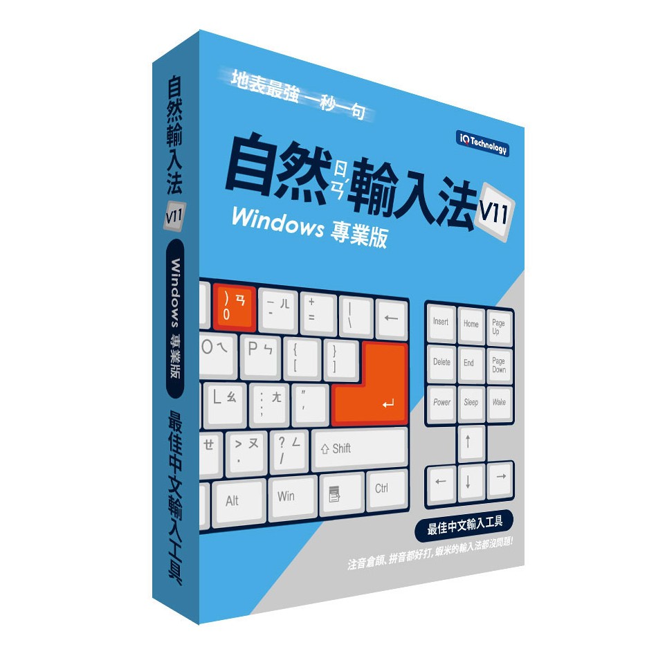 新自然輸入法(Windows)專業版(可安裝2台裝置，全新公司貨)