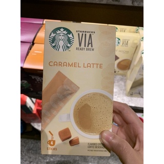 <桑普小樣> Starbucks 星巴克 VIA 焦糖風味那堤即溶咖啡 焦糖瑪琪朵 焦糖拿鐵 （4入 ）