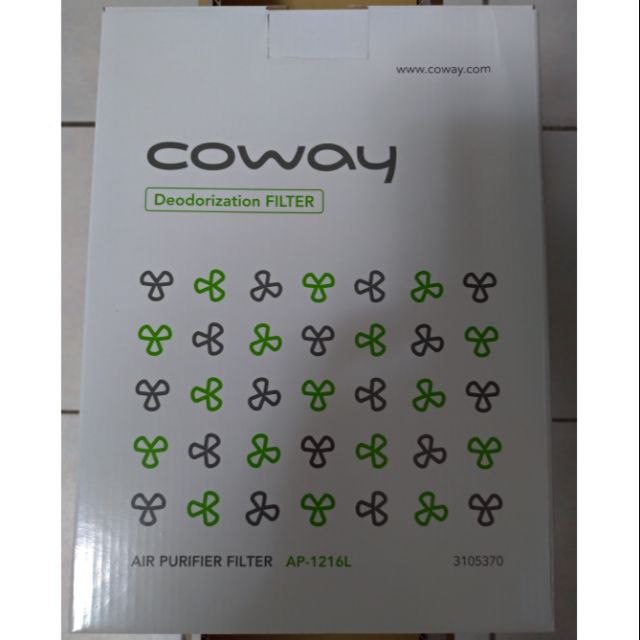 Coway 活性碳濾網 適用於AP-1216L 空氣清淨機 一盒2入